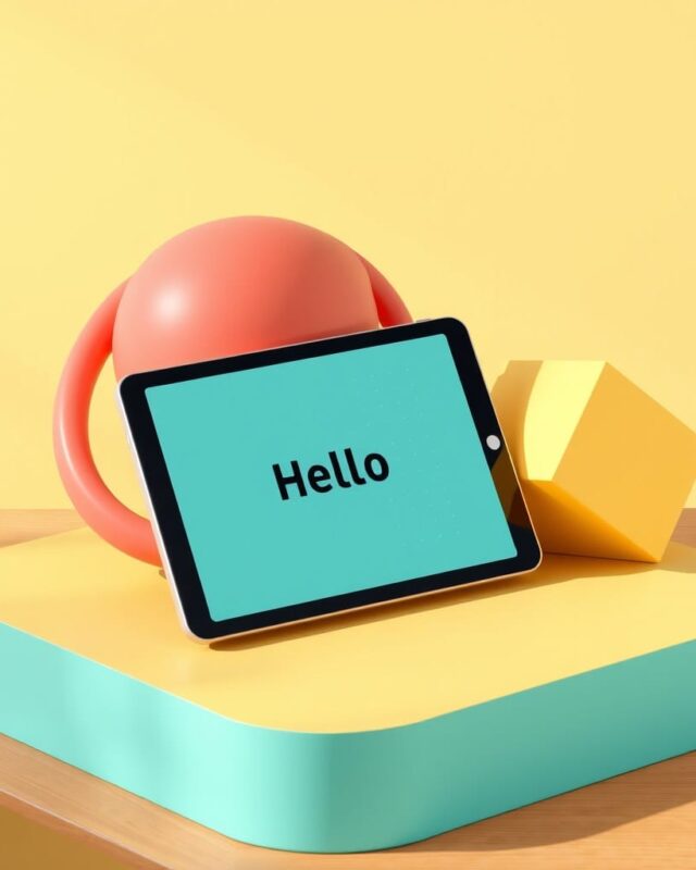 Playful 3D Shapes Slides