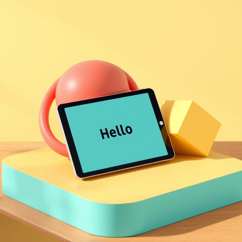 Playful 3D Shapes Slides